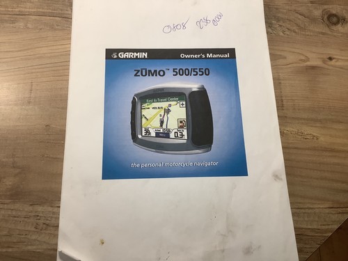 Garmin zumo 500 550 - zumo, owners