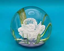 Caithness Glass Jubilee Rose in Clear Glass Paperweight Limited Edition 104/250