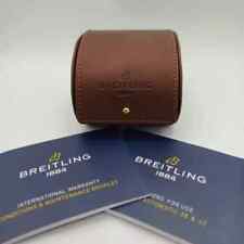 Breitling Used Leather Watch Roll Box Case Pouch Navitimer Superocean Endurance
