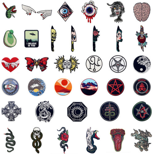 Iron sew patches lots - sew,