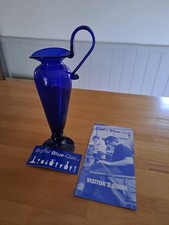 Bristol blue glass jug.  Brand