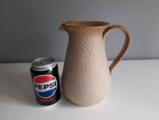 Vintage Lovatts Stoneware Ribbed Jug - Rope Design - 20 cm Tall