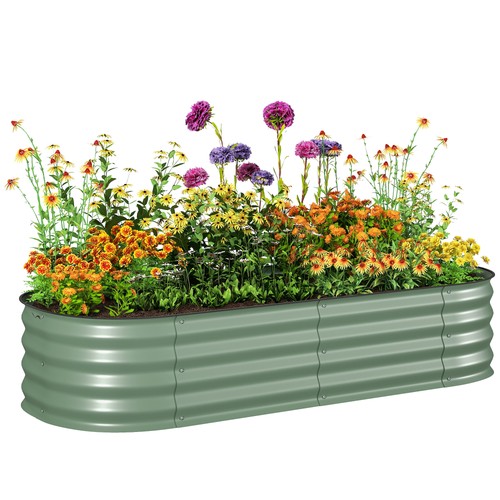Outsunny galvanised raised - outsunny,