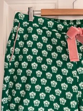 BODEN Brushed Cotton Pyjamas Bottoms Pullons Green BNWOT 18