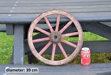Vintage old wooden cart wagon