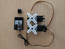 2x Acoms AS-18 Metal Gear Servos & AR-2 27MHz Receiver & Xtals set