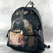 GIVENCHY Rottweiler Doberman Nylon Backpack Black Tisci Era Unisex FROM JAPAN