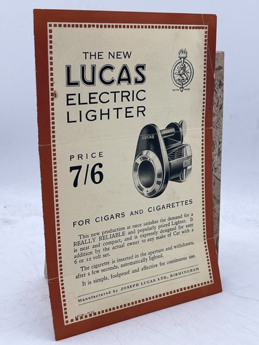 Lucas electric lighter - lucas,