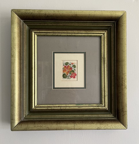 Antique silk embroidery - antique, in