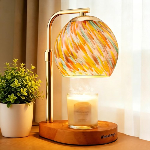 Stained glass candle - candle, warmer