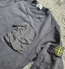 Stone Island Junior Nylon Metal Shimmer Zip Pocket Sweatshirt [A10]