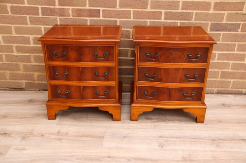 Pair burr bedside - bedside, tables