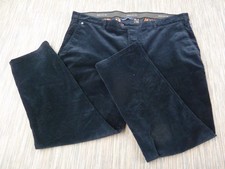 Brühl Corduroy Trousers Men’s 44S Navy Blue Parma Stretch Smart Casual Pants