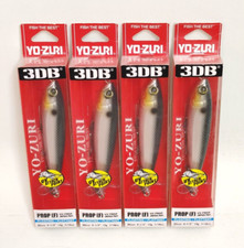 (4) Yo-Zuri 3DB Prop Top Water