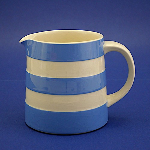 Green blue cornishware - t,
