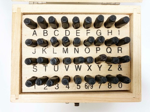 36pc metal 3mm letter number - 36pc,