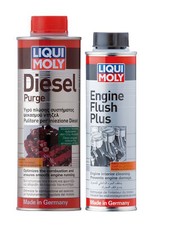 Liqui Moly Engine Flush Plus + Diesel Engine Purge Cleaning Kit 1811+8374