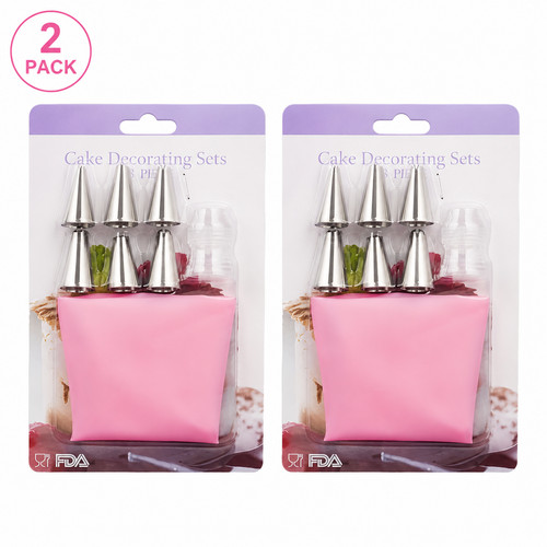 8pc cake decorating piping set - decorating,