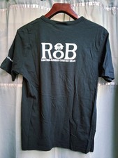 Vintage RoB Berlin Black T-Shirt XL Leather Rubber Twisted Logo