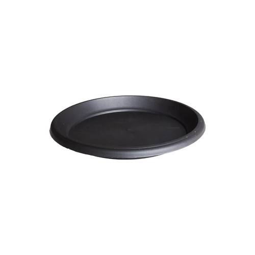 Round saucer shallow plant pot - round,