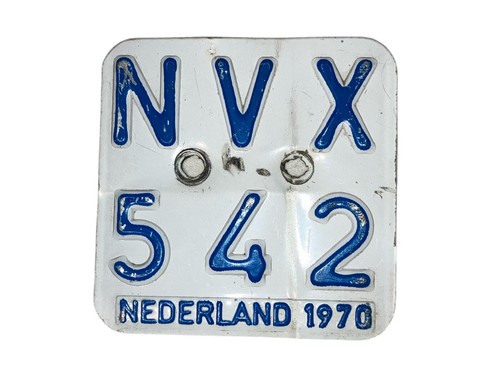 Vintage moped tag plate - vintage,