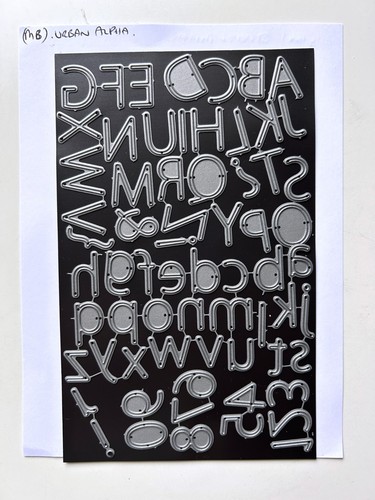 Memory box urban alphabet - box,