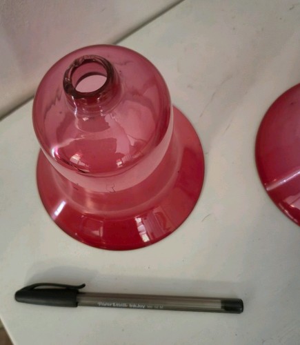 Pair vintage cranberry glass - vintage,