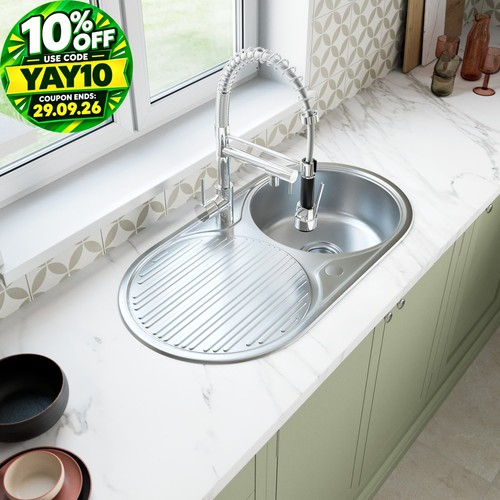 Stainless steel single bowl - steel,