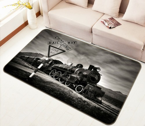 Black train road sign - train,