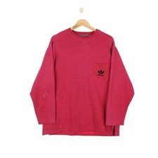 Adidas Vintage Sweatshirt 90s Crew Neck Embroidered Logo Retro Top Size 38/40