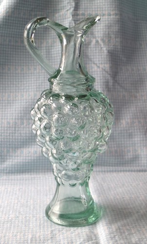 Clear moulded pressed glass - moulded,