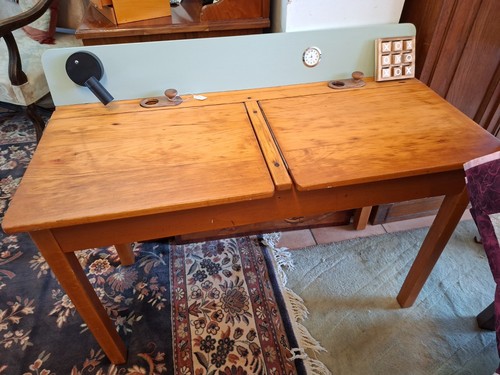 Oak vintage double - double, desk