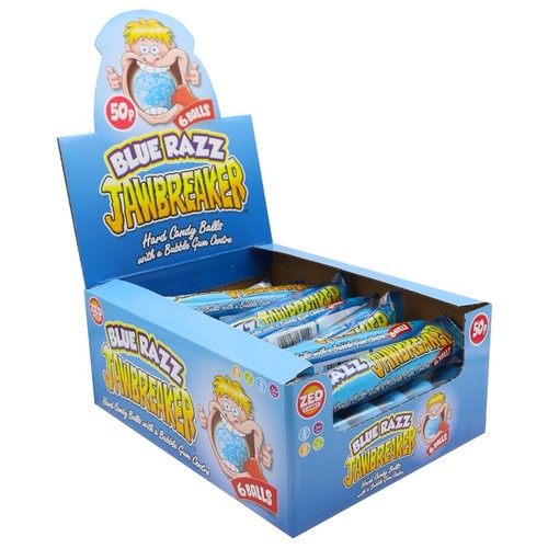 Zed candy blue razz jawbreaker - candy,