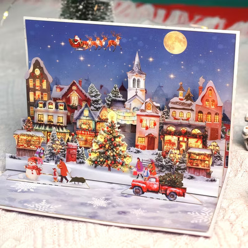Pop christmas village - pop-up,