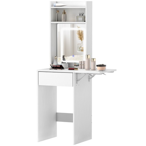 Homcom compact dressing table - homcom,