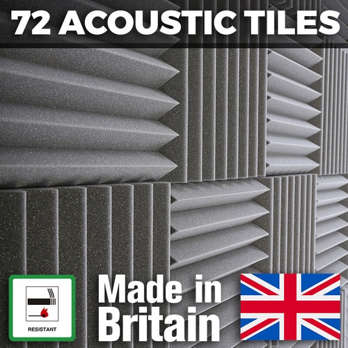 Grey thick acoustic - grey, foam