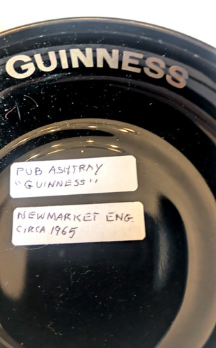 Guiness molded pub ashtray - guiness,
