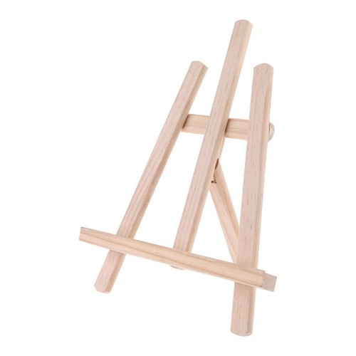 Vertical wooden tripod - vertical, display