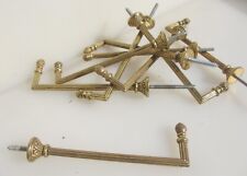 Vintage Brass Curtain Tie Back Hook French Old Gilt Pinecone 6"D - £10each