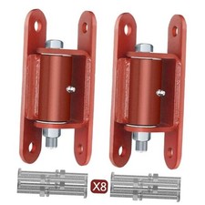 Heavy Duty Gate Hinge with Needle Roller Bearing, Bolt on or Weld on Post Red