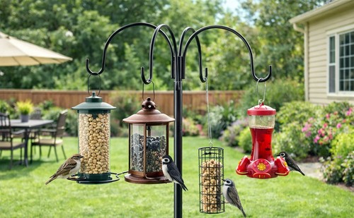 Bird feeder pole adjustable - bird,