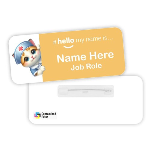 Hello name badge student - name,