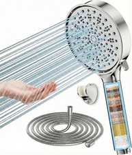 Chrome Shower Head And Hose Set Replacement For Grohe Mira Triton Aqualisa New