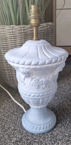 Blue table lamp base stand - table,