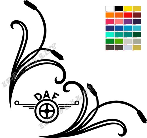 Daf window vinyl sticker - daf,