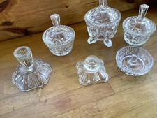 VINTAGE ART DECO CLEAR PRESSED