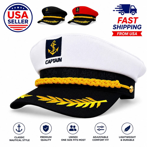 Nautical captain hat - nautical,