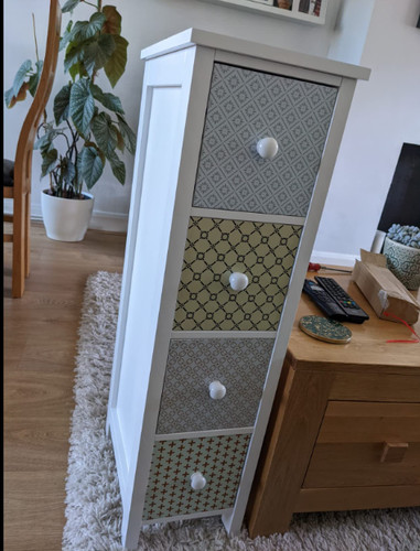 Narrow chest drawers slim - slim, side