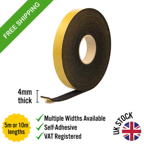 Neoprene sponge rubber 4mm - sponge,