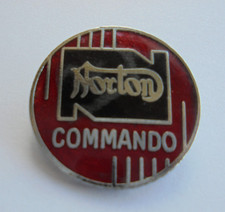 Enamel pin badge. Norton Commando motor bike